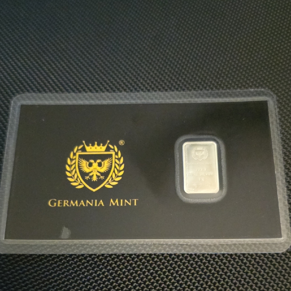 Germania Mint 1 gram Prepper 999.9 Silver Bar in Protective Case